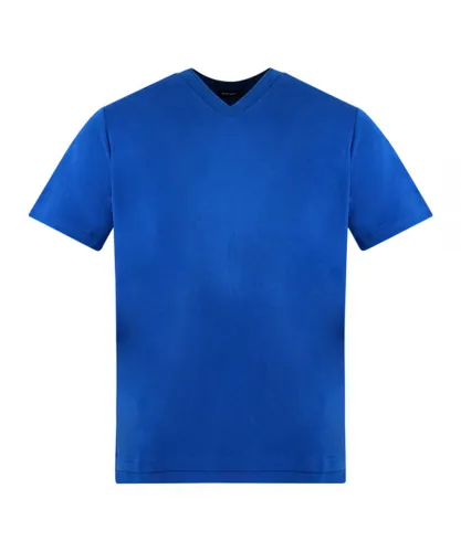 Diesel Mens T-Cherubik-New Blue V-Neck T-Shirt Cotton