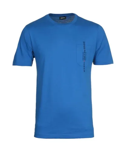 Diesel Mens T-Just-Pocket 8HY Blue T-Shirt