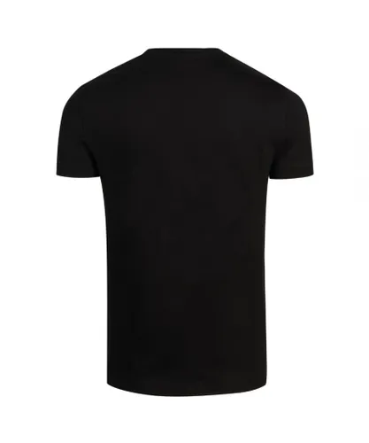 Diesel Mens T-Just-SV Only The Brave Logo Black T-Shirt Cotton