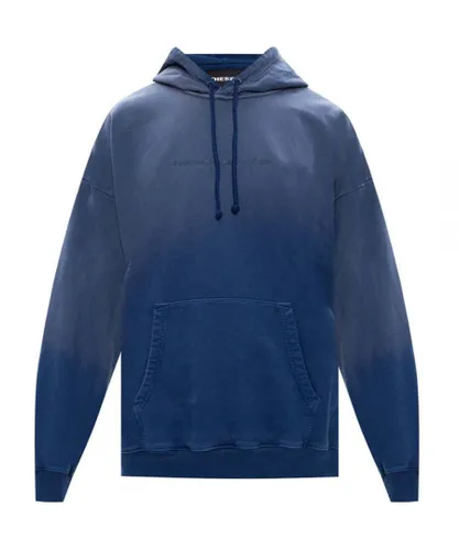 Diesel Mens Ummerib A81 Hooded Sweatshirt - Ombre Blue