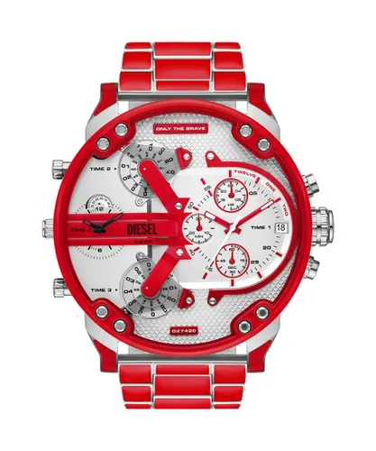 Diesel Mr. Daddy 2.0 Mens Red Watch DZ7480 Stainless Steel (archived) - One Size