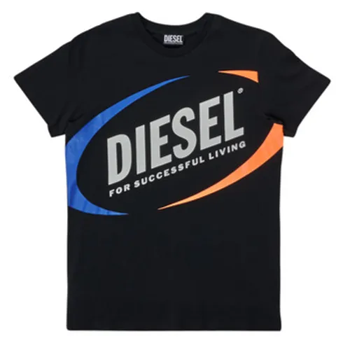 Diesel  MTEDMOS  boys's Children's T shirt in Black