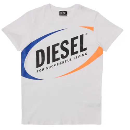 Diesel  MTEDMOS  boys's Children's T shirt in White