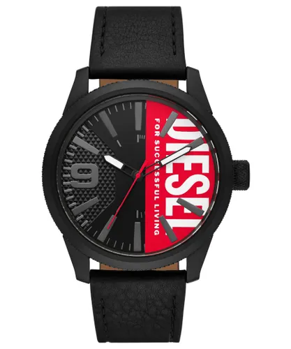 Diesel Rasp Mens Black Watch DZ2180 Leather (archived) - One Size