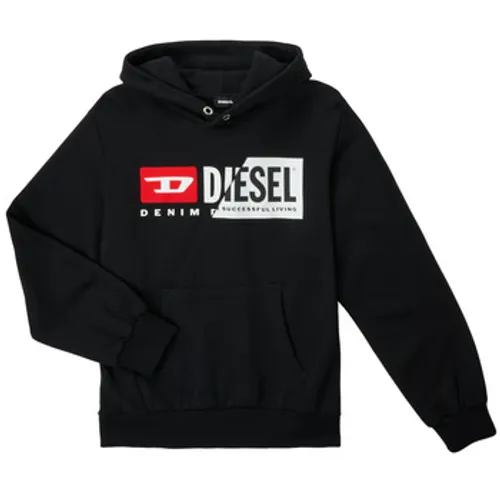 Diesel  SGIRKHOODCUTYX OVER  boys's Children's sweatshirt in Black