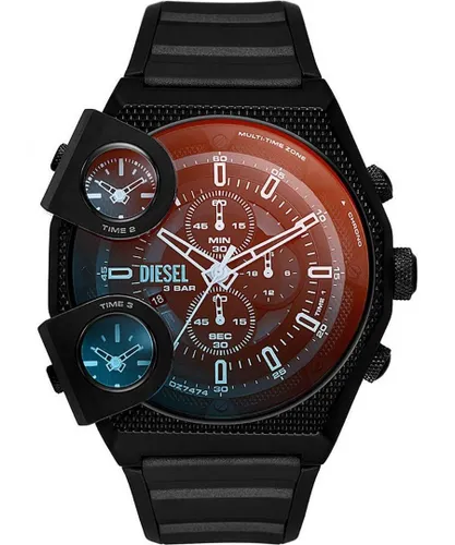 Diesel Sideshow Mens Black Watch DZ7474 Silicone - One Size