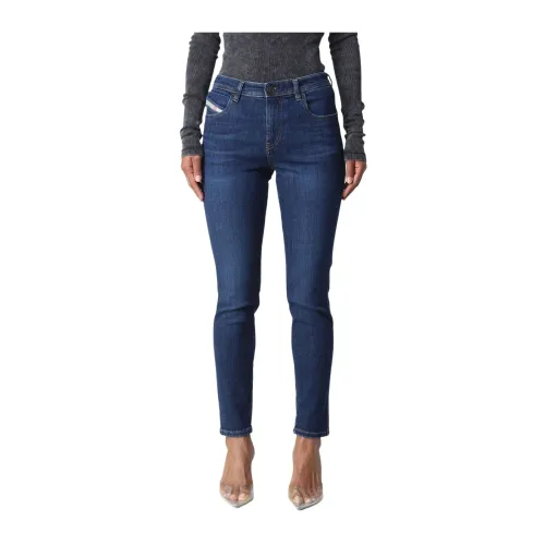 Diesel , Slim Fit High Waist Denim Jeans ,Blue female, Sizes: