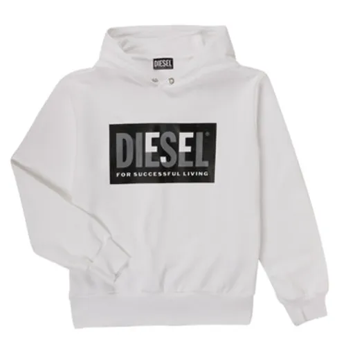 Diesel  SMILEY OVER  boys's Children's sweatshirt in White