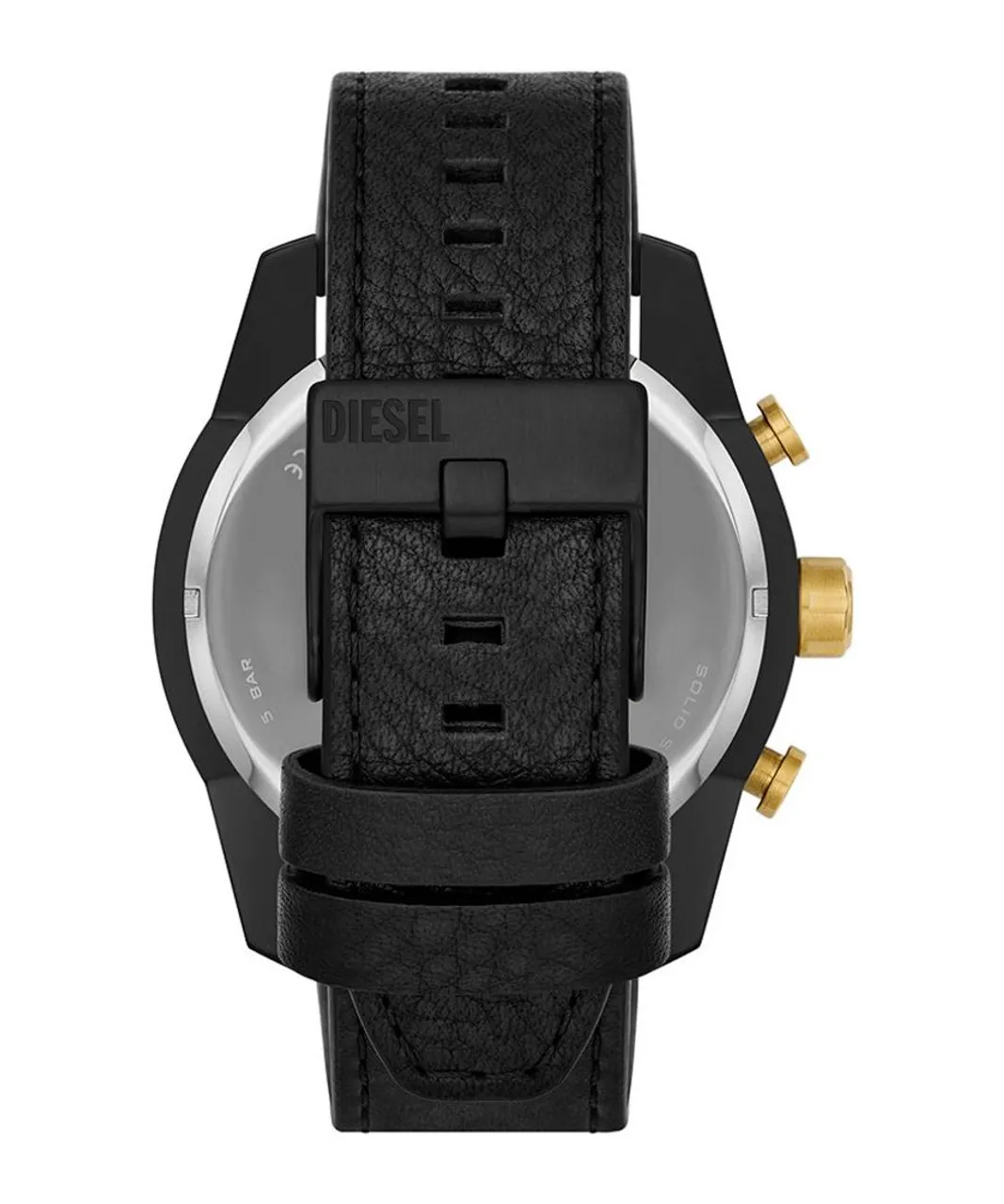 Diesel Split Mens Black Watch DZ4610 Leather (archived) - One Size