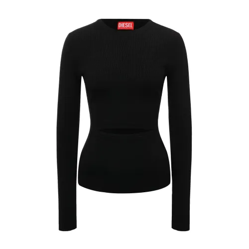 Diesel , Stylish Sweaters for Men and Women ,Black female, Sizes: