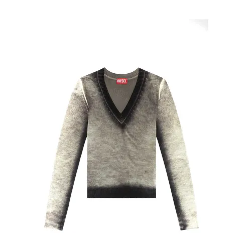 Diesel , Stylish Sweaters for Men and Women ,Gray female, Sizes: