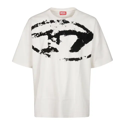 Diesel , T-Boxt N14 T-Shirt ,White male, Sizes:
