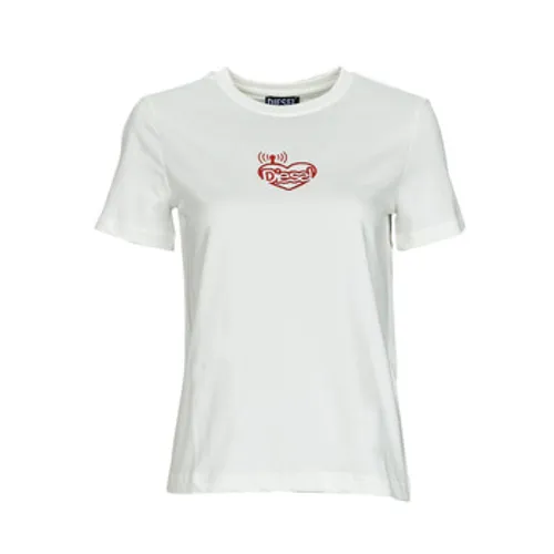 Diesel  T-REG-E9  women's T shirt in White