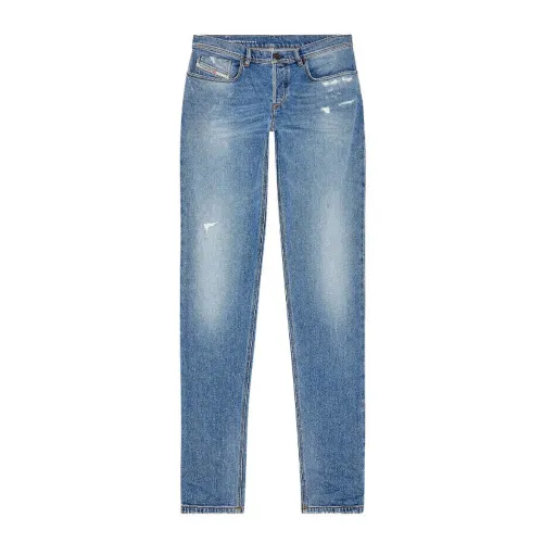 Diesel , Tapered Regular Fit Denim Jeans ,Blue male, Sizes: