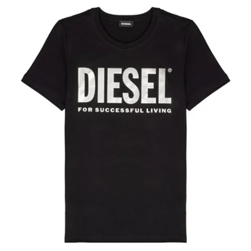Diesel  TSILYWX  girls's Children's T shirt in Black