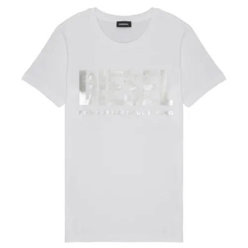 Diesel  TSILYWX  girls's Children's T shirt in White