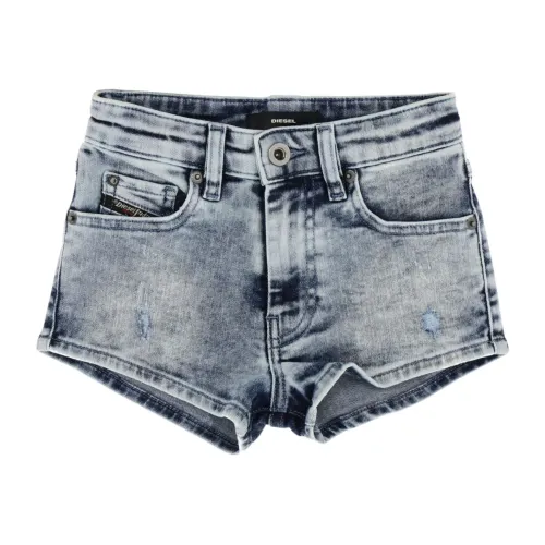 Diesel , Vintage Style Kids Denim Shorts ,Blue female, Sizes: