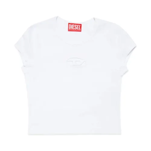 Diesel , White Diesel T-shirts and Polos ,White female, Sizes: