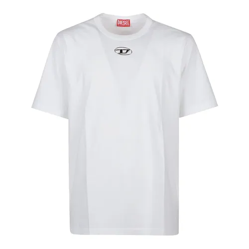 Diesel , White T-Just-Od T-Shirt ,White male, Sizes: