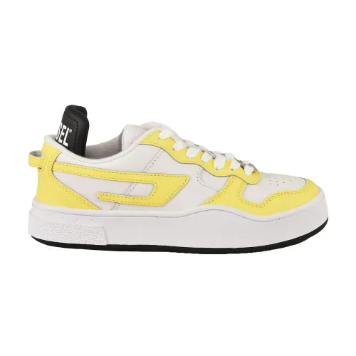 Diesel , Womens White / Yellow Sneakers ,Multicolor female, Sizes: