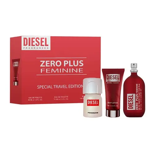 Diesel Zero Plus Feminine Eau de Toilette 75ml Spray Gift Set