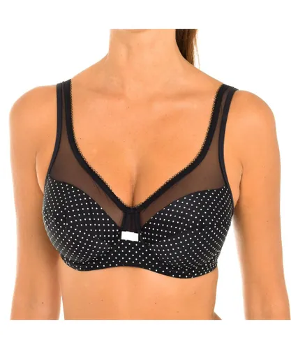 Dim Womens Generous bra with underwire cups without foam D3983 woman - Black Polyamide