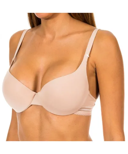 Dim Womens Underwired bra with elastic sides 003AL women - Beige Polyamide/Polyester