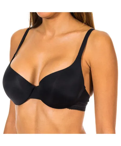 Dim Womens Underwired bra with elastic sides 003AL women - Black Polyamide/Polyester