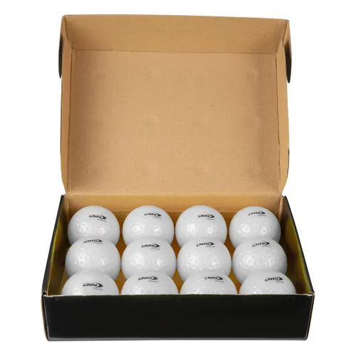 Dimpled Field Hockey Practice Ball 12-pack - White