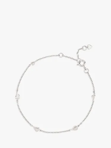 Dinny Hall Bijou Folded Heart Chain Bracelet - Silver - Female