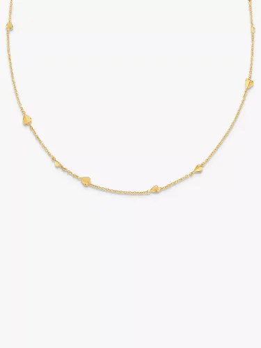 Dinny Hall Bijou Folded Heart Chain Necklace - Gold - Female