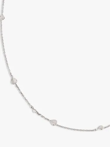 Dinny Hall Bijou Folded Heart Chain Necklace - Silver - Female