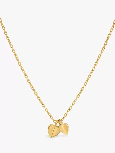 Dinny Hall Bijou Folded Hearts Pendant Necklace - Gold - Female