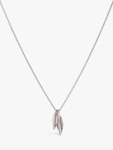 Dinny Hall Lotus Small Double Pendant Necklace - Silver - Female
