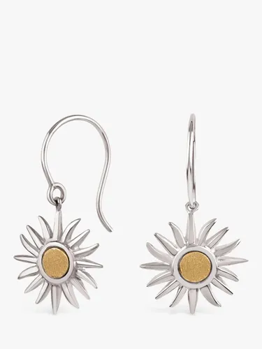 Dinny Hall Sun Charm Drop Earrings - Silver - Female