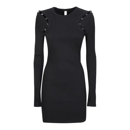 Dion Lee , Hook and eye detail dress by Dion Lee. ,Black female, Sizes: