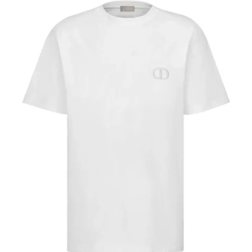 Dior , Christian Dior CD Icon Regular Fit T-shirt ,White male, Sizes: