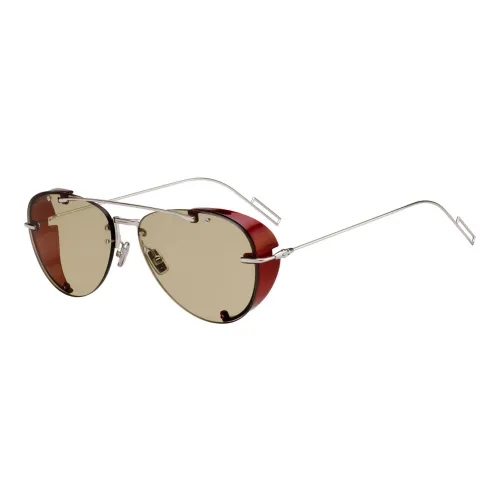 Dior , Chroma 1 Sunglasses Silver/Light Brown ,Gray male, Sizes: