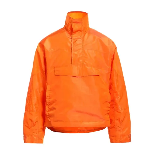 Dior , Orange Jacket with Drawstring Waist ,Orange male, Sizes:
