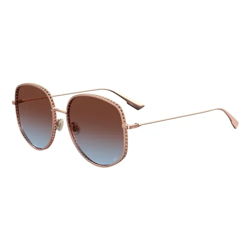 Dior , Rose Gold/Brown Blue Shaded Sunglasses ,Yellow female, Sizes: