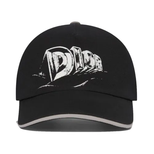 Dior , Signature Baseball Cap Gray Leather ,Black male, Sizes: