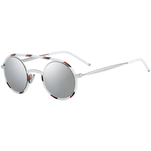 Dior , Spotted Whte Red Sunglasses ,White male, Sizes: