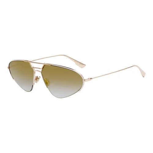 Dior , Stellaire 5 Sunglasses Rose Gold/Gold ,Yellow female, Sizes: