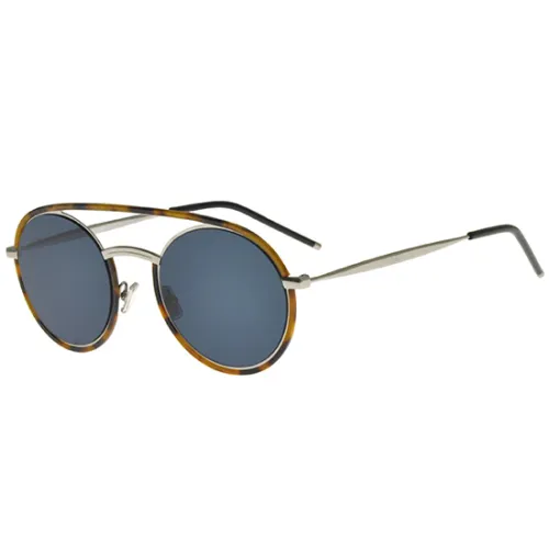 Dior , Synthesis Sunglasses in Havana Light Ruthenium/Blue ,Brown male, Sizes: