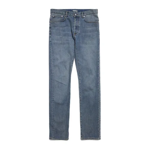 Dior , Washed Slim Jeans ,Blue male, Sizes: