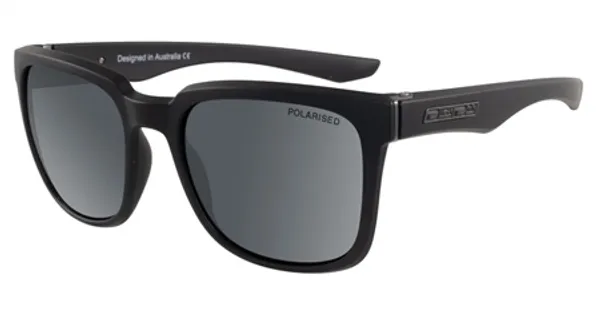 Dirty Dog Blade Polarised Sunglasses - Matte Black & Grey