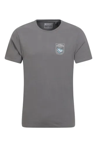 Discover Edinburgh Mens Cotton T-Shirt - Grey