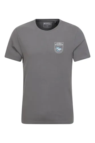 Discover Lake District Mens Cotton T-Shirt - Grey