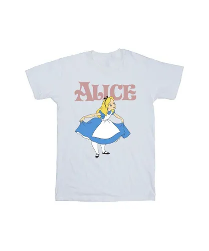 Disney Boys Alice In Wonderland Take A Bow T-Shirt (White) Cotton