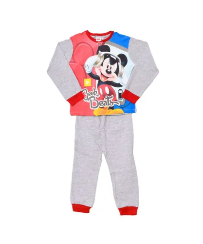 Disney Boys' long-sleeved winter pajamas HU7376 - Grey